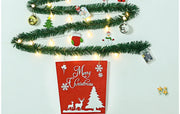Christmas creative wall tree with lights DIY Christmas ornaments treeGlowing christmas tree christmas ornaments  happy tree