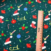 Christmas Fabric Xmas Cotton Twill Cloth Santa Claus Tree Snowman for Sewing Patchwork By The Meter