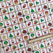 Christmas Fabric Xmas Cotton Twill Cloth Santa Claus Tree Snowman for Sewing Patchwork By The Meter