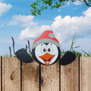 2024 New year santa claus fence peeps christmas decoration outdoor holiday occasion home garden новы  Decoration Navidad