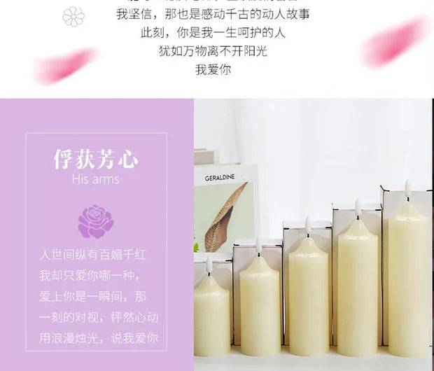 LED electronic candle lights Christmas decorations church wedding window shop scene layout new decorations