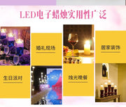 LED electronic candle lights Christmas decorations church wedding window shop scene layout new decorations
