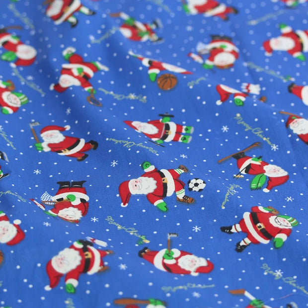 Christmas Fabric Xmas Cotton Twill Cloth Santa Claus Tree Snowman for Sewing Patchwork By The Meter