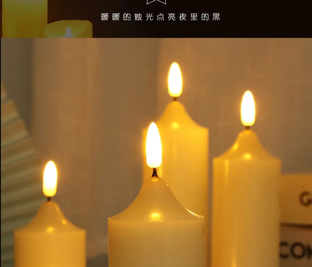 LED electronic candle lights Christmas decorations church wedding window shop scene layout new decorations