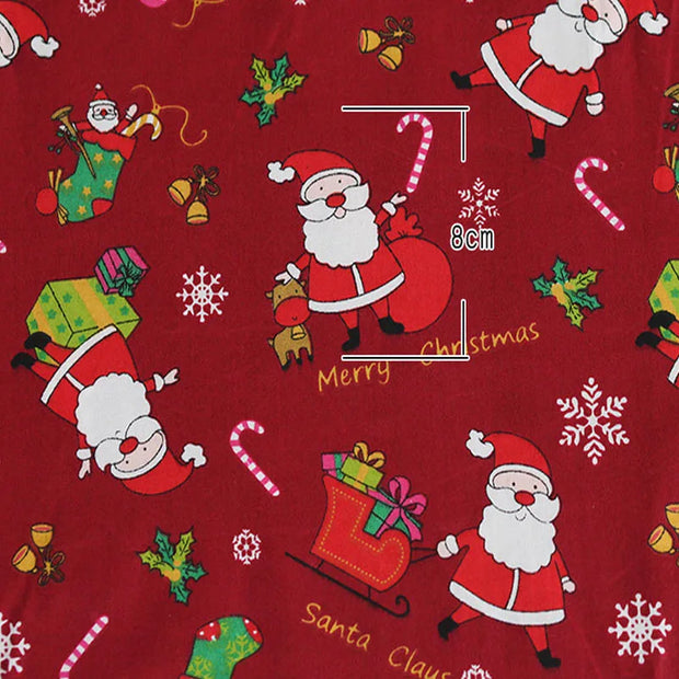 Christmas Fabric Xmas Cotton Twill Cloth Santa Claus Tree Snowman for Sewing Patchwork By The Meter