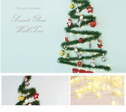 Christmas creative wall tree with lights DIY Christmas ornaments treeGlowing christmas tree christmas ornaments  happy tree