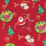 Christmas Fabric Xmas Cotton Twill Cloth Santa Claus Tree Snowman for Sewing Patchwork By The Meter