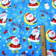 Christmas Fabric Xmas Cotton Twill Cloth Santa Claus Tree Snowman for Sewing Patchwork By The Meter