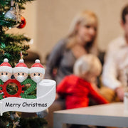 2020 Christmas Decoration Ornament Personalized Survivor Snowman Hanging Pendant Quarantine Family 2 3 4 5 6 7 Xmas Tree Decor