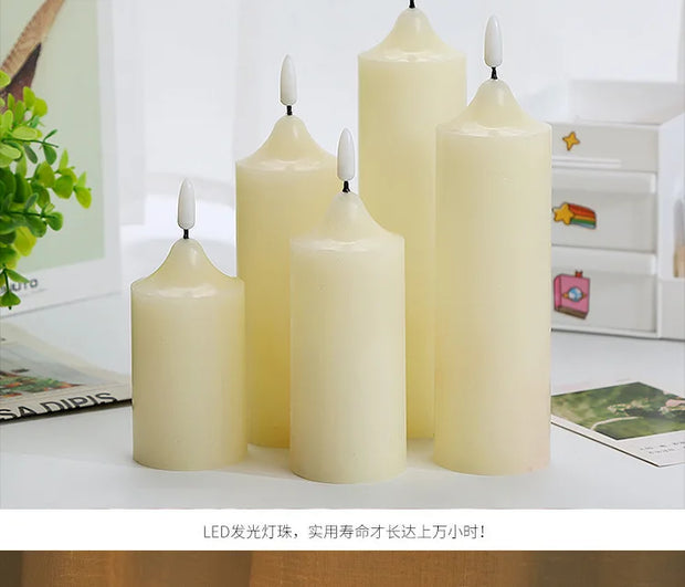 LED electronic candle lights Christmas decorations church wedding window shop scene layout new decorations