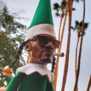 Snoop on A Stoop Plush Elf Doll Toy Hip Hop Doll Ornaments for Home 2024 Christmas Shelf Decorations