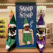 Snoop on A Stoop Plush Elf Doll Toy Hip Hop Doll Ornaments for Home 2024 Christmas Shelf Decorations