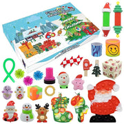 Christmas Advent Calendar Gift Box for Kids DIY Jewelry Anti Stress Fidget Box 24Day Countdown Calendar Christmas Gift navidad