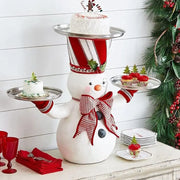 1Pc Christmas Tree Dessert Table Fruit Plate Double Layer Cake Stand Holiday Party Candy Plate Snack Tray Xmas Snack Rack Holder
