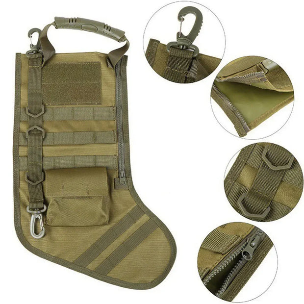 Christmas MOLLE Stocking Socks Tactical Military Bag Dump Drop Pouch Utility Storage Bags Combat Hunting Pack Magazine Pouches