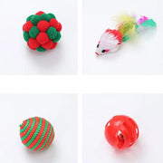 Fashion Christmas Pet Toys Cat Cute Funny Toy Sets New Year Gifts Hot Sale Simple 2024