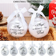 Home Decoration Xmas I Have An Angel In Heaven Memorial Ornament Family Pendant Hanging Ornaments Feather Ball