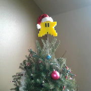 Durable Pixel Star Design Christmas Tree Belongs To Household Products Dirt Resistant Durable Affordable And Versatile