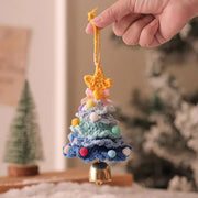 Christmas Tree Car Ornament Christmas Tree Knit Hand-knitted Gift Creative Ornament Home Decoration Christmas Gift Birthday Gift