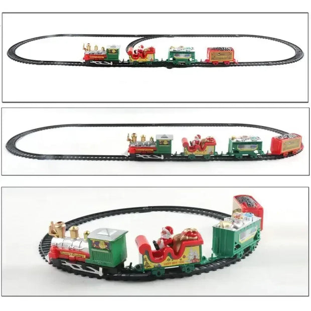 Christmas Train Set Assemble Railway Tracks Toys Decor Christmas Tree Train Gift Toy For Kids Birthday Party Gift Christmas Gift