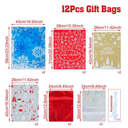Christmas Gift Candy Bags Merry Christmas Decoration for Home 2024 Xmas Party Decor Ornaments Navidad Natal New Year Gifts 2025