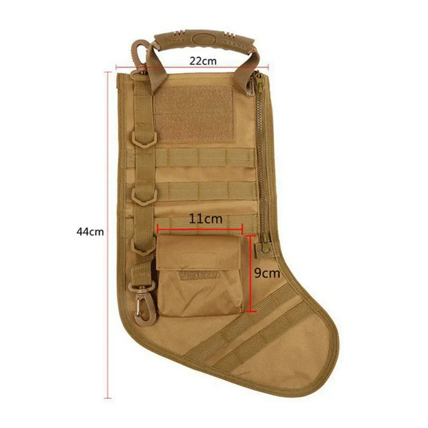 Christmas MOLLE Stocking Socks Tactical Military Bag Dump Drop Pouch Utility Storage Bags Combat Hunting Pack Magazine Pouches