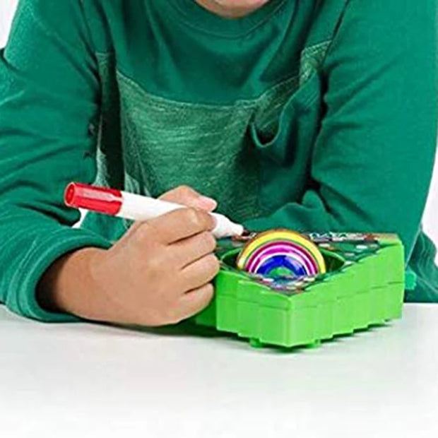 DIY Christmas Tree Rotate Drawing Ball Set Electric Painting Machine Christmas Decoration Kids Electric Toys For Children Gift-A