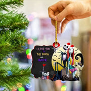 The Nightmare Before Christmas Hanging Ornament Jack And Sally Cartoon Pendant New Year Holidays Party Xmas Tree Decoration