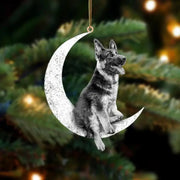 Christmas Decoration Pet Puppy Acrylic Pendant Garland Car Rearview Mirror Dog Hanging Ornaments New Year Tree Home Festoon