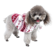 Christmas Pet Cosplay Costume Plush Cat And Dog Clothes Autumn And Winter New Cute Christmas Cloaks Pet Clothes