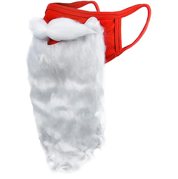 Christmas Hat 3D Santa Claus Beard Masks for Adult Kids Plush Thicken Warm Xmas Cap Christmas New Year Party Festival Supplies