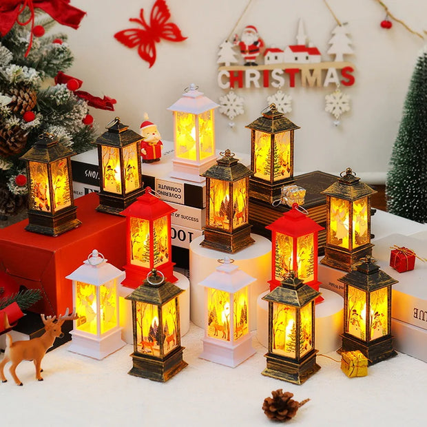3/4pcs Flameless LED Candle Lights, Luminous Christmas Church Decorations, Space Theme for Various Rooms,Christmas Pendant 