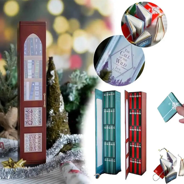 2025 Mini Book Advent Calendar 24 Books Gifts For Book Lovers Christmas Countdown Decor Holiday Bookworm Gift Idea Festival