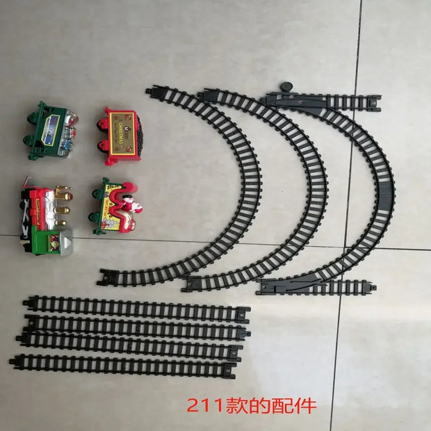 Christmas Train Set Assemble Railway Tracks Toys Decor Christmas Tree Train Gift Toy For Kids Birthday Party Gift Christmas Gift