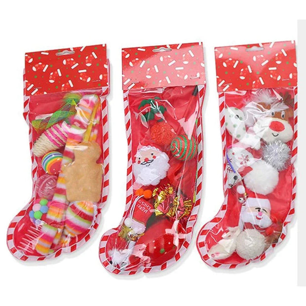 Fashion Christmas Pet Toys Cat Cute Funny Toy Sets New Year Gifts Hot Sale Simple 2024