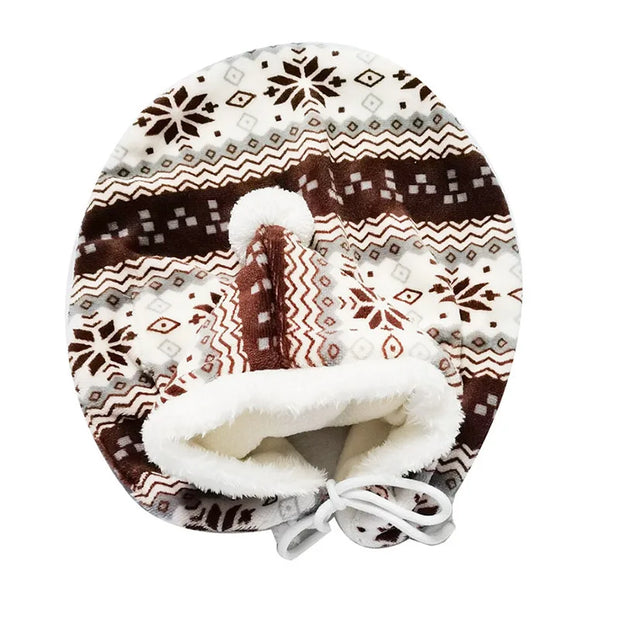 Christmas Pet Cosplay Costume Plush Cat And Dog Clothes Autumn And Winter New Cute Christmas Cloaks Pet Clothes