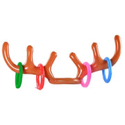 Kids Home Ring Toss New Year Gift Festival Outdoor Christmas Headband Inflated Toys Ferrule Game Inflatable Antler Hat