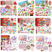 Christmas Advent Calendar Gift Box for Kids DIY Jewelry Anti Stress Fidget Box 24Day Countdown Calendar Christmas Gift navidad