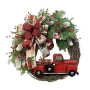 Christmas Garlands With Pinecones Red Berries Artificial Christmas Wreaths For Home Xmas Tree Stairs Door New Year Decoration