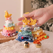 Christmas Tree Car Ornament Christmas Tree Knit Hand-knitted Gift Creative Ornament Home Decoration Christmas Gift Birthday Gift