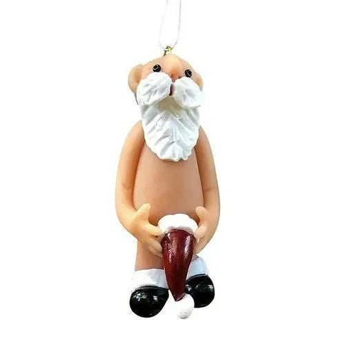 New Acrylic Mischievous Santa Claus Christmas Tree Pendant for Christmas Ornaments