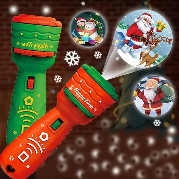 Christmas children's projector small flashlight decoration for creating atmosphere. Twenty-four patterns of toys as Christmas gi