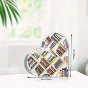 Charming Acrylic Heart-Shaped Book Lover'S Ornament - Perfect Christmas, Teacher Appreciation Gift Book Lover Gifts Gift For Tea