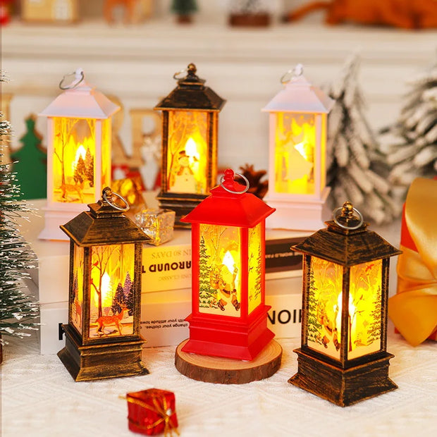 3/4pcs Flameless LED Candle Lights, Luminous Christmas Church Decorations, Space Theme for Various Rooms,Christmas Pendant 