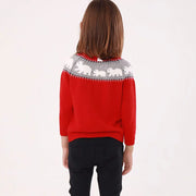 Christmas Sweater for Children,Boys Knitwear,Pullover Cartoon Woolen Knitted Coat,O-Neck Girls Long Sleeve Tops,Sweatshirt