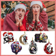 The Nightmare Before Christmas Hanging Ornament Jack And Sally Cartoon Pendant New Year Holidays Party Xmas Tree Decoration