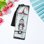 Christmas Fright Night Acrylic Bookmark with Tassel Horror Movie Lovers Book Fans Reading Gift Party Gift