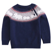Christmas Sweater for Children,Boys Knitwear,Pullover Cartoon Woolen Knitted Coat,O-Neck Girls Long Sleeve Tops,Sweatshirt