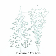 Christmas Tree Metal Carbon Steel Cutting Die DIY Scrapbooking Embossing Paper Cards Template Photo Album Card Making Supplies
