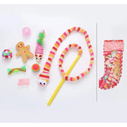 Fashion Christmas Pet Toys Cat Cute Funny Toy Sets New Year Gifts Hot Sale Simple 2024